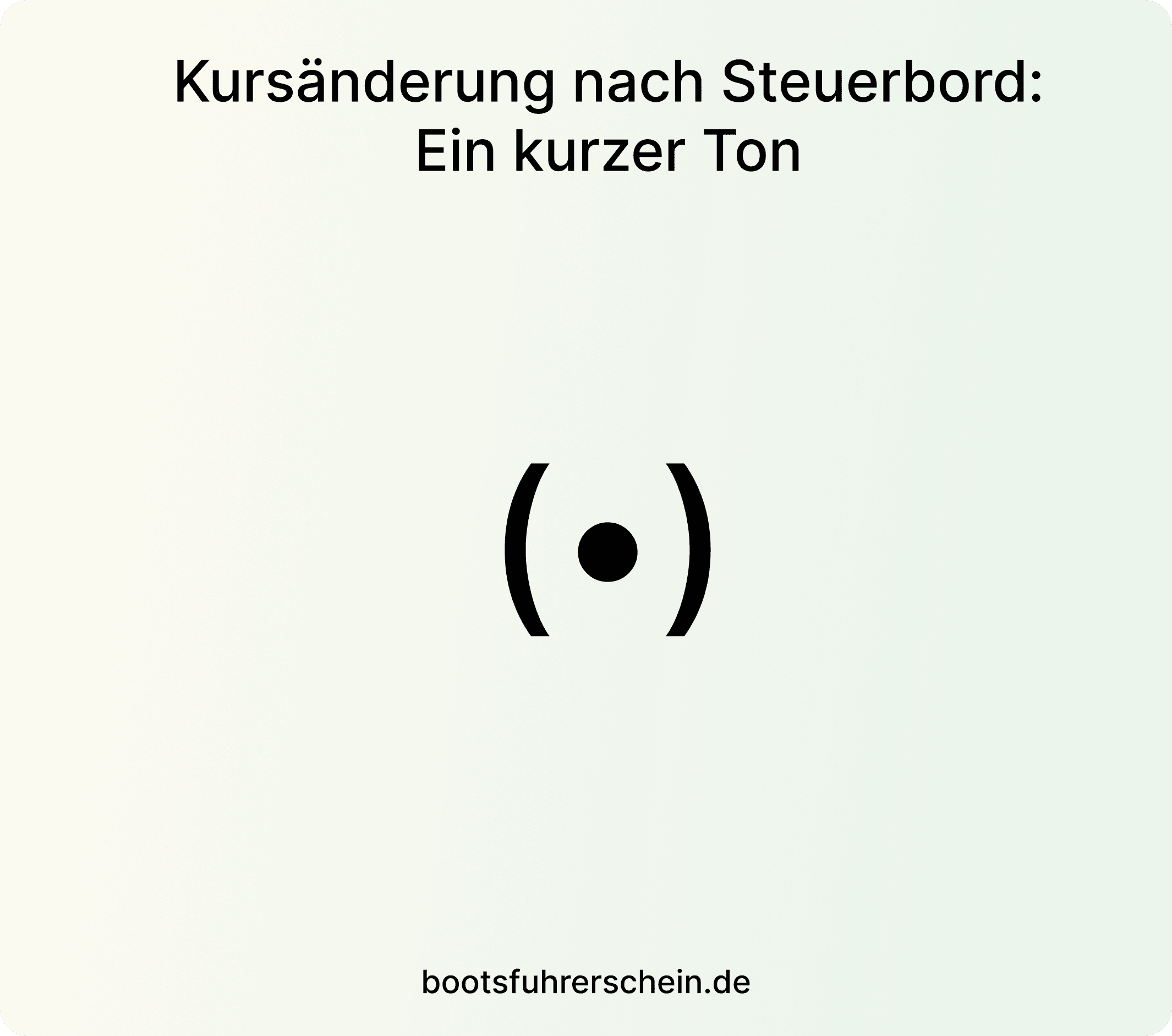 Manöverschallsignale