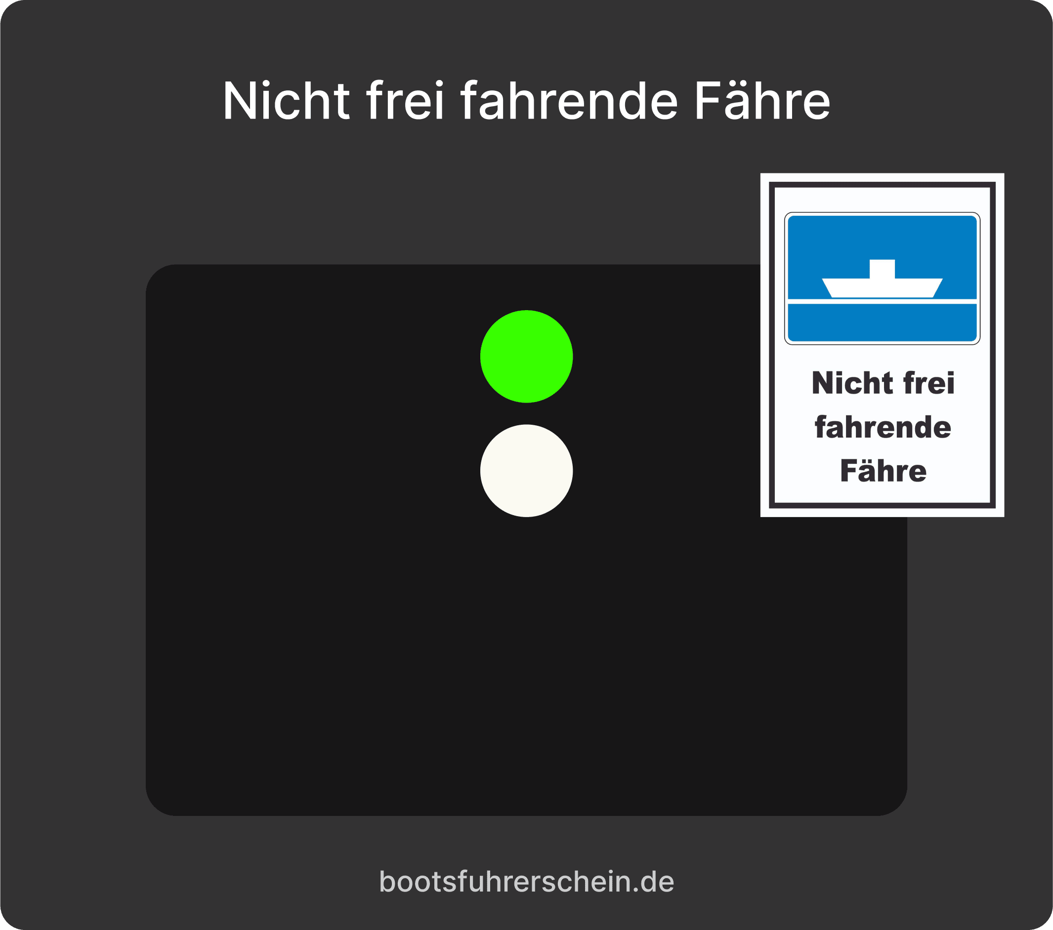 Nicht frei fahrende Fähre